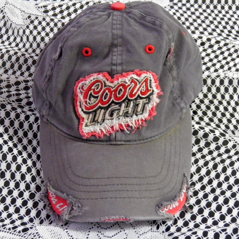 Coors Light Distressed Hat